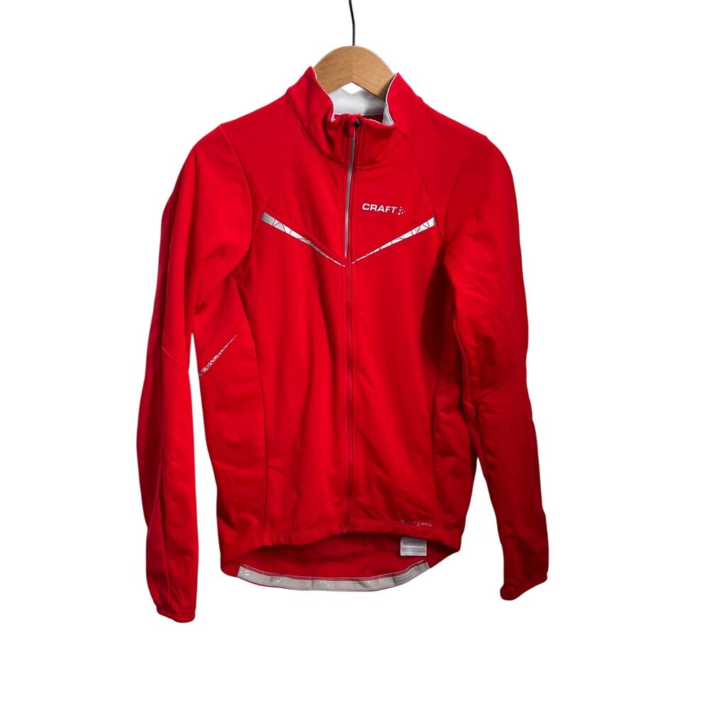 Craft Performance Orange Bike Outdoor Reflective Jacket Cycling Men's Size Small